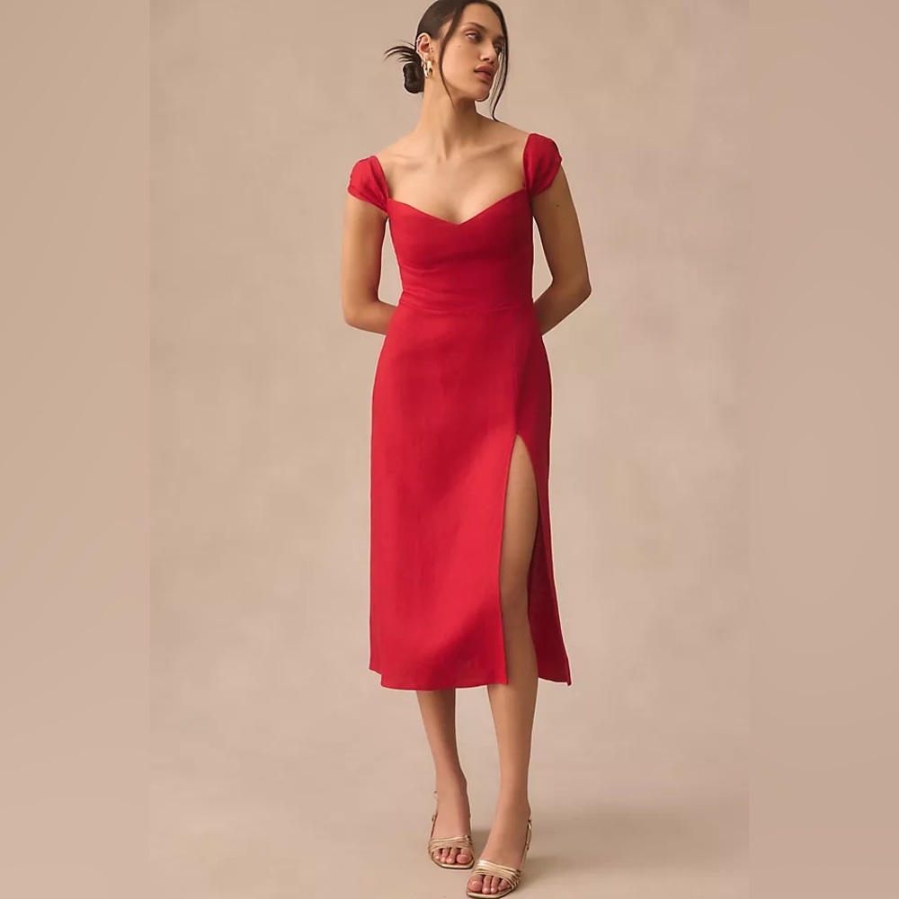 Reformation Bridgeton Linen Dress